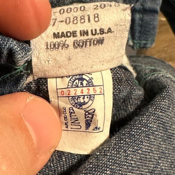 Vintage OshKosh B'Gosh Teddy Bear Corps Denim Overalls, 18 Months - Picture 9 of 9